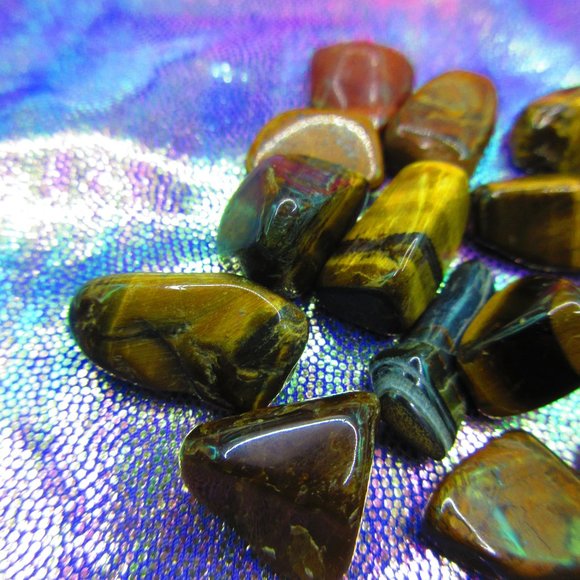 Tiger Eye Tumbled 1 Ounce Grid Set - Picture 3 of 5